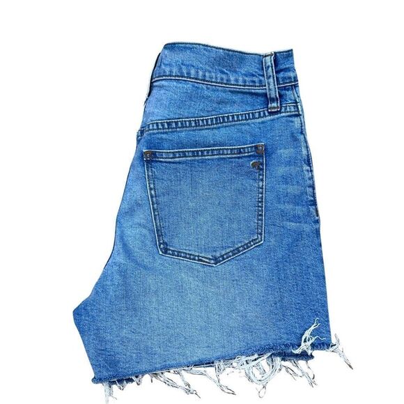 Madewell High Rise Button Fly Cut Off Denim Shorts 27 - Picture 3 of 7